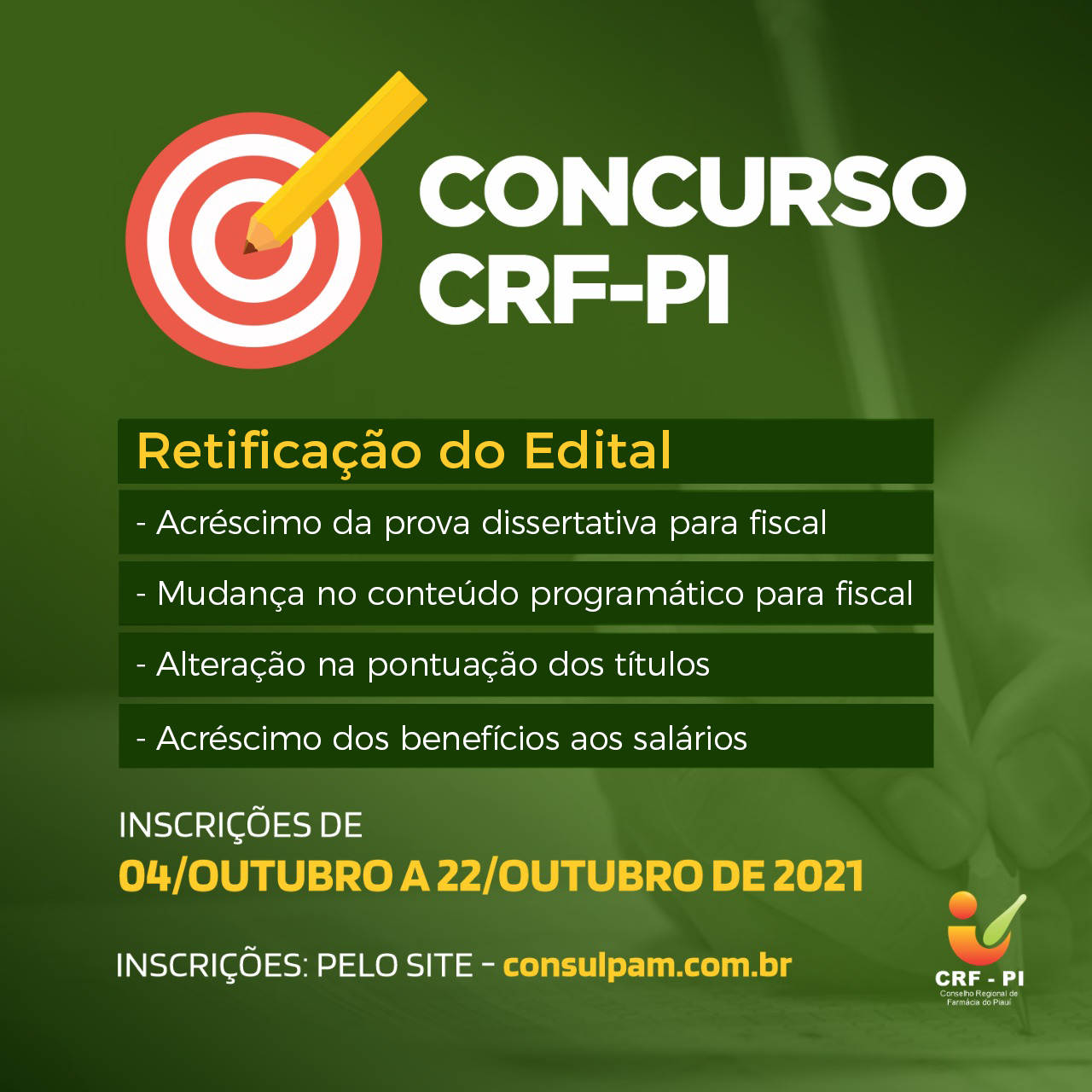 Crf Pi Lan A Edital Para Concurso De Conselho Regional De Farm Cia Do Piau